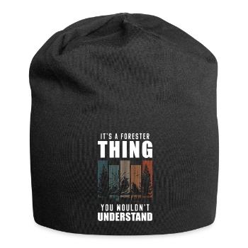 Wald Wild Forst Naturschutz - Jersey-Beanie - Schwarz - Vorne