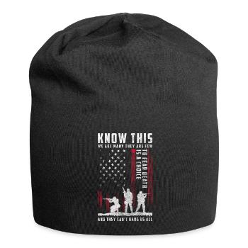 Krieg Flagge Freiheit Amerika - Jersey-Beanie - Schwarz - Vorne