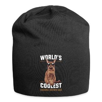 Katze Havanna Braun Geschenk - Jersey-Beanie - Schwarz - Vorne