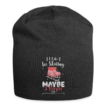 Patinage sur glace Patinoire Patinage de vitesse - Bonnet en jersey - charbon - Devant