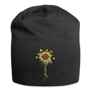 Jésus Dieu Église chrétienne Croix Croire Foi - Bonnet en jersey - noir - Devant