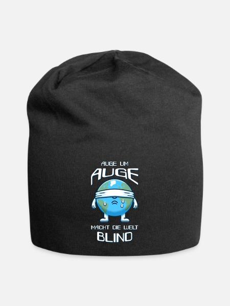 An eye for an eye - Jersey Beanie - black