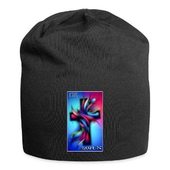 Jesus saves - Jersey Beanie - black - Front
