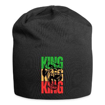 König Gorilla - Jersey-Beanie - Schwarz - Vorne