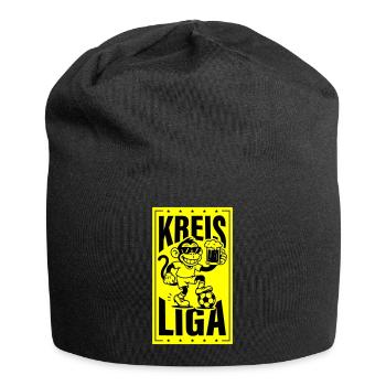 Kreisliga Fussball Affe - Jersey-Beanie - Schwarz - Vorne