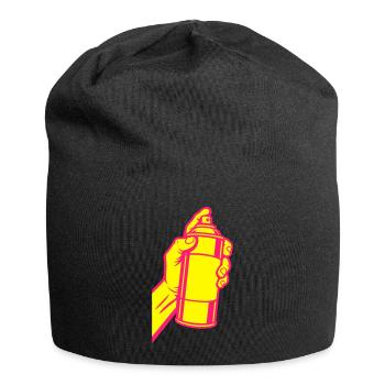 Graffiti Spray Can Pop Art - Jersey Beanie - black - Front
