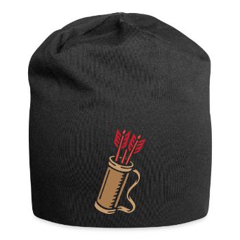 Bogenschießen Bogenschütze Pfeilköcher - Jersey-Beanie - Schwarz - Vorne