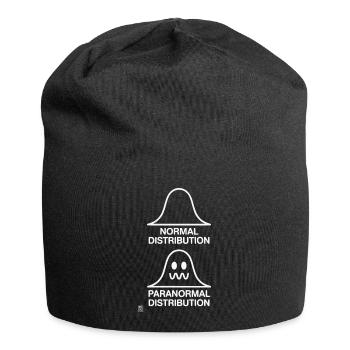 Statistiques mathématiques Distribution paranormale normale - Bonnet en jersey - noir - Devant