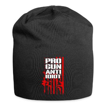 Pro-Waffen, Anti-Idiot - Jersey-Beanie - Schwarz - Vorne