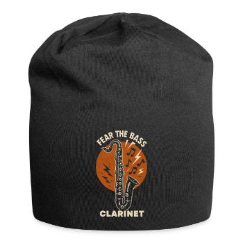 Fear the Bass Clarinet | Band Vibes - Jersey Beanie - black - Front