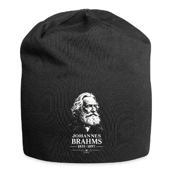 Johannes Brahms Komponist Dirigent Pianist - Jersey-Beanie - Schwarz - Vorne