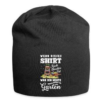 Noch Sauber Nicht Im Garten - Jersey-Beanie - Schwarz - Vorne