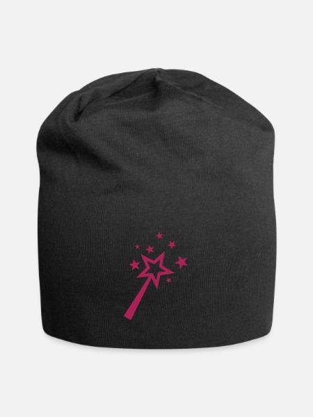 Zauberstab Stern 101 - Jersey-Beanie - Schwarz
