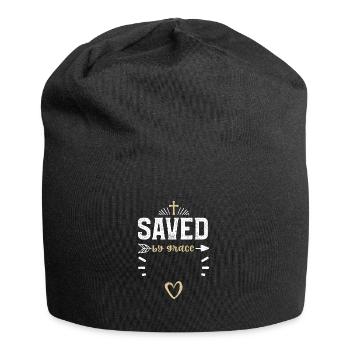 Sauvé par la grâce - Jésus - Bonnet en jersey - noir - Devant