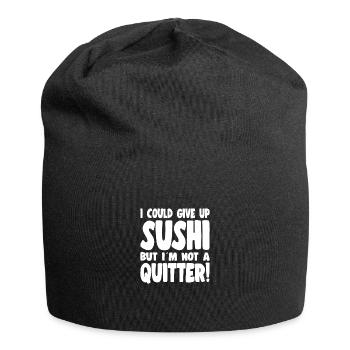 Sushi Lover I Could Not Give Up Sushi - Jersey-Beanie - Schwarz - Vorne