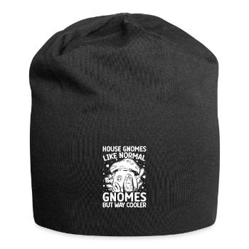 Gnome Costume Hommes Maison Comme D’habitude Mais Beaucoup Plus Cool - Bonnet en jersey - noir - Devant