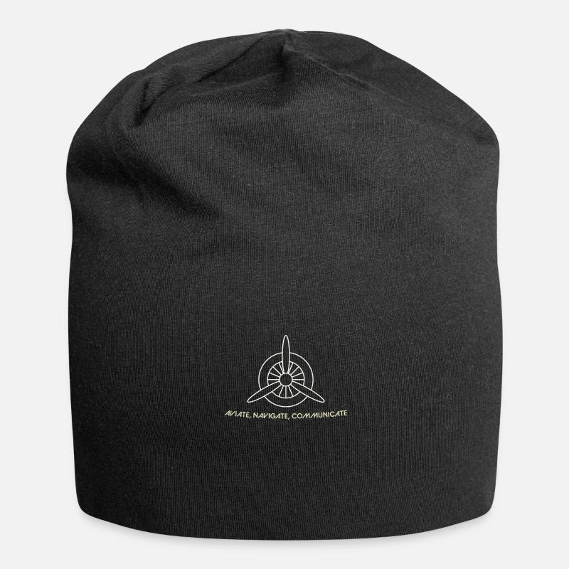 Pilot - Jersey-Beanie - Schwarz