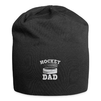 Eishockey Schlittschuhe Puck Hockey - Jersey-Beanie - Schwarz - Vorne