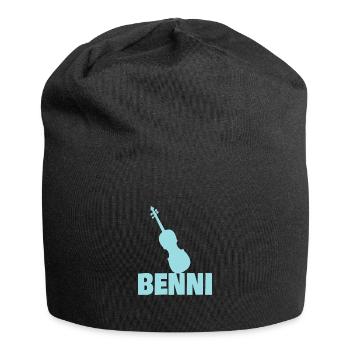 Benni als Bratsche - Jersey-Beanie - Schwarz - Vorne
