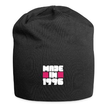 Made In 1996 Awesome Retro Birthday Vintage Born - Jersey Beanie - black - Front