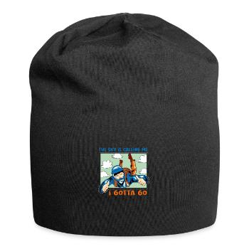 Skydiving Parachute Air Sports - Jersey Beanie - black - Front
