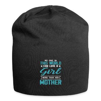 No One Can Love A Girl More Than Her Mother - Jersey Beanie - black - Front