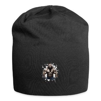 Grizzly Bear Muscles Bodybuilding - Jersey Beanie - black - Front
