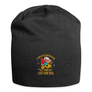 Ich habe meine Symptome online nachgeschlagen - Jersey-Beanie - Schwarz - Vorne
