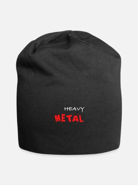 Heavy Metal - Jersey-Beanie - Schwarz