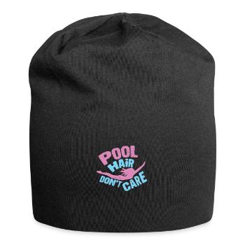 Schwimmer Schwimmen 50 Meter Bahn Brustschwimmen - Jersey-Beanie - Schwarz - Vorne