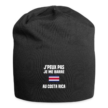 je me barre au Costa Rica - Bonnet en jersey - noir - Devant