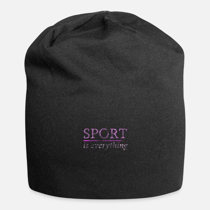 sportif - Bonnet en jersey - noir