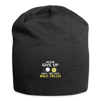 Billard Billardkugel Billarddreieck Kö - Jersey-Beanie - Schwarz - Vorne
