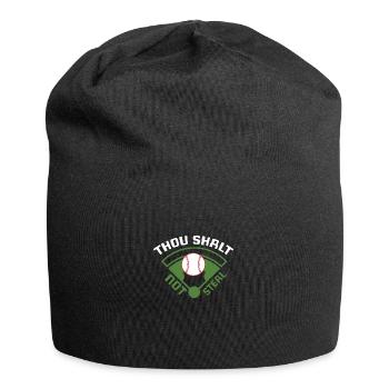 Baseball Baseball Bat Catch Ball - Jersey Beanie - black - Front
