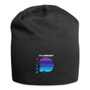 Sternzeichen Skorpion - Jersey-Beanie - Schwarz - Vorne
