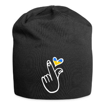 Ukraine - Jersey-Beanie - Schwarz - Vorne