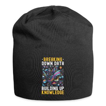Science des données, Analyse des données, Machine Learning, Données - Bonnet en jersey - noir - Devant