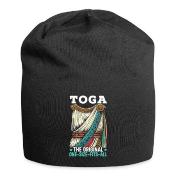 Toga de fête costumée grecque - Bonnet en jersey - noir - Devant
