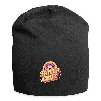 Santa Cruz Hoodie CA California Beach Kalifornien - Jersey Beanie - black - Front