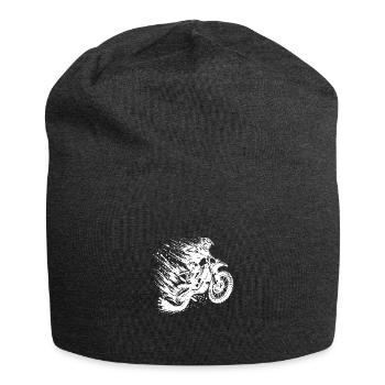 Adventure Sports Motocross Hobby Style Drawing - Jersey Beanie - charcoal grey - Front
