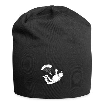 Freefall training hobby skydiver - Jersey Beanie - black - Front