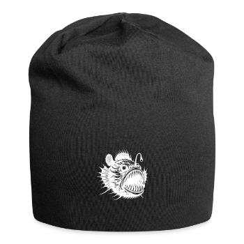 Mystischer Anglerfisch schauriger Tiefsee Jäger - Jersey-Beanie - Schwarz - Vorne
