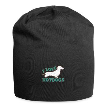 Dog Dog Lover Dog Owner Dog Lover - Jersey Beanie - black - Front