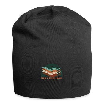 Schwimmer Schwimmen 50 Meter Bahn Brustschwimmen - Jersey-Beanie - Schwarz - Vorne