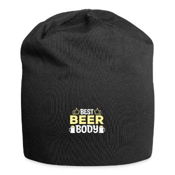 Beer Body Beer Drinker Drinking Alcohol Party - Jersey Beanie - black - Front