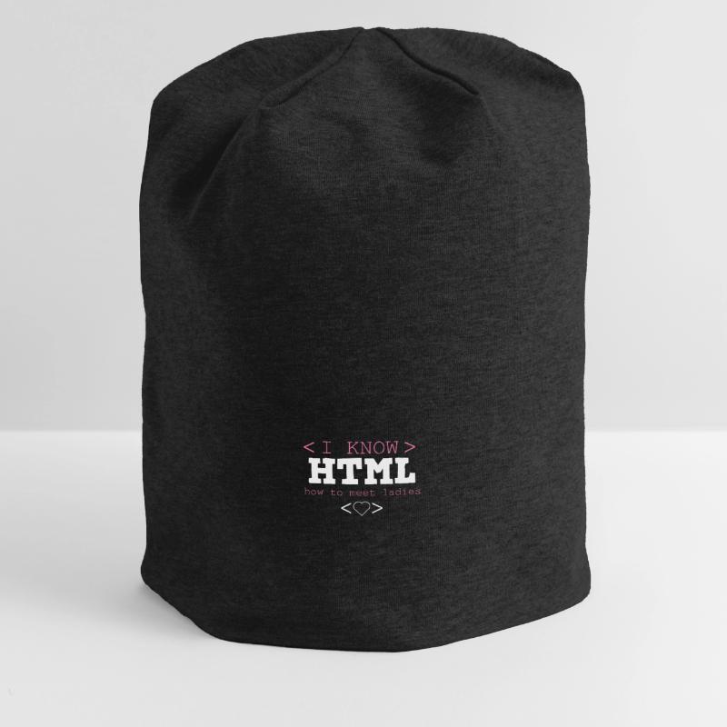 HTML Editor Hypertext Markup Language Webdokument Jersey-Beanie