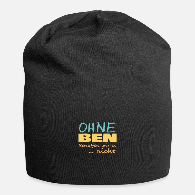 Ben - Jersey-Beanie - Schwarz