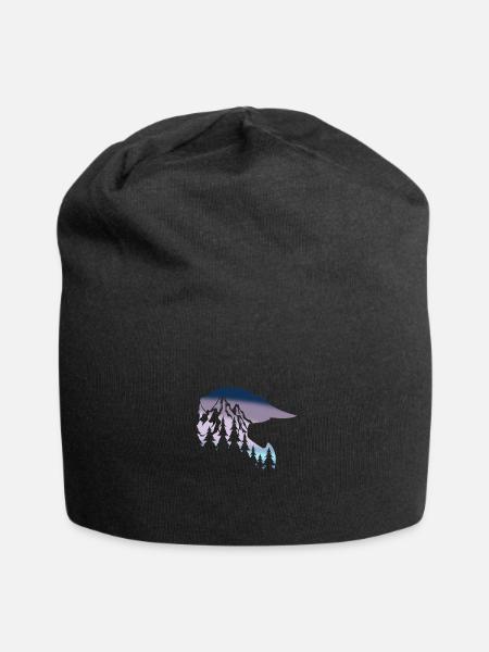 full face helm downhill fahrrad - Jersey-Beanie - Schwarz