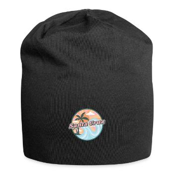 Santa Cruz Kalifornien 70er 80er Sonnenuntergang - Jersey-Beanie - Schwarz - Vorne