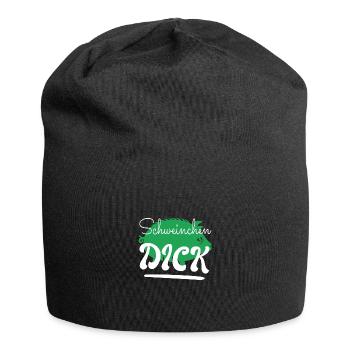 Schweinchen Dick - Jersey-Beanie - Schwarz - Vorne
